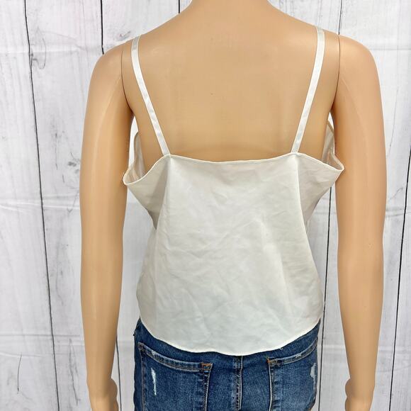 Undercover Wear American VINTAGE 60's Cream Sheer Crop Top Floral SZ Medium - Picture 5 of 7